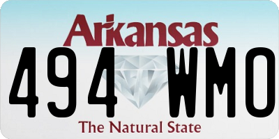 AR license plate 494WMO