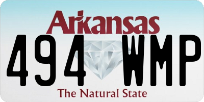 AR license plate 494WMP