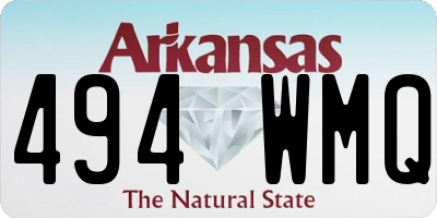 AR license plate 494WMQ
