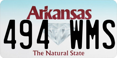 AR license plate 494WMS