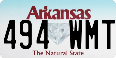 AR license plate 494WMT