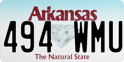 AR license plate 494WMU