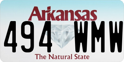 AR license plate 494WMW