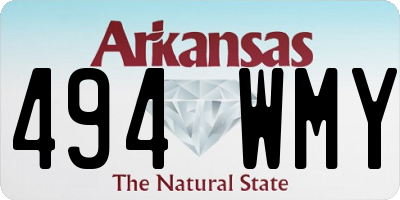 AR license plate 494WMY