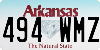 AR license plate 494WMZ