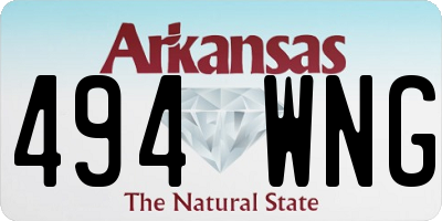 AR license plate 494WNG