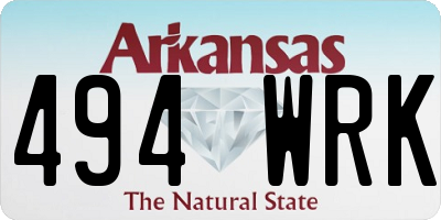AR license plate 494WRK