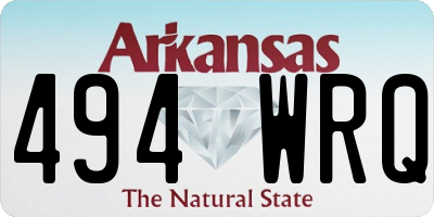 AR license plate 494WRQ