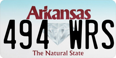 AR license plate 494WRS