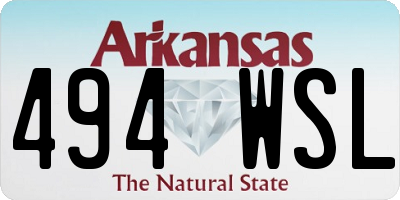 AR license plate 494WSL