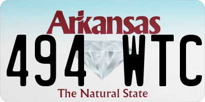 AR license plate 494WTC