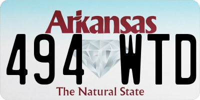 AR license plate 494WTD