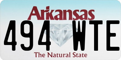 AR license plate 494WTE