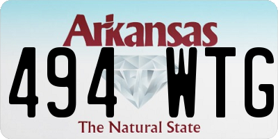 AR license plate 494WTG