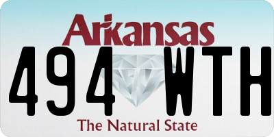 AR license plate 494WTH