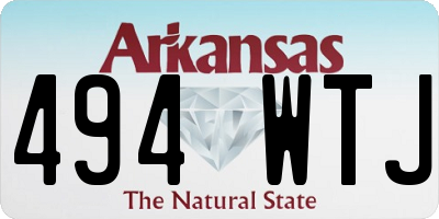 AR license plate 494WTJ