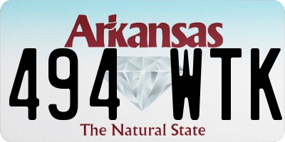 AR license plate 494WTK