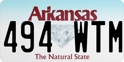 AR license plate 494WTM