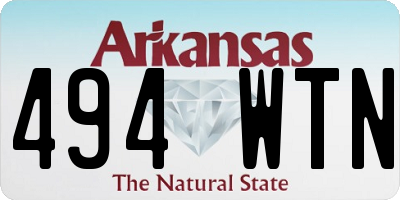 AR license plate 494WTN