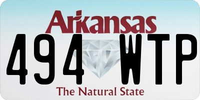AR license plate 494WTP