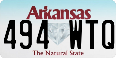 AR license plate 494WTQ