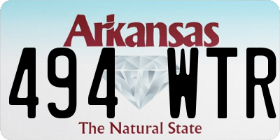 AR license plate 494WTR