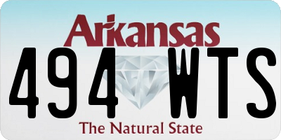 AR license plate 494WTS