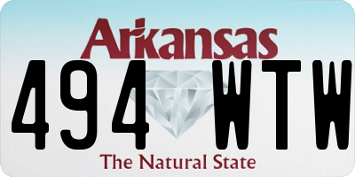 AR license plate 494WTW