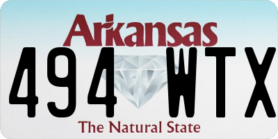 AR license plate 494WTX