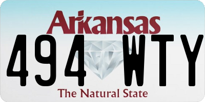 AR license plate 494WTY