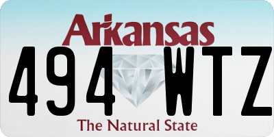 AR license plate 494WTZ
