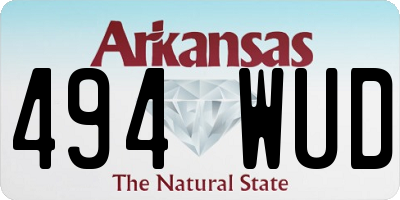 AR license plate 494WUD