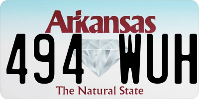 AR license plate 494WUH