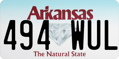 AR license plate 494WUL