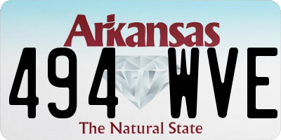 AR license plate 494WVE