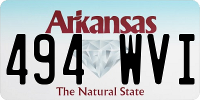AR license plate 494WVI