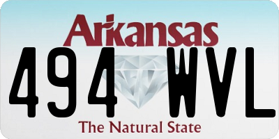 AR license plate 494WVL