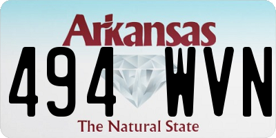 AR license plate 494WVN