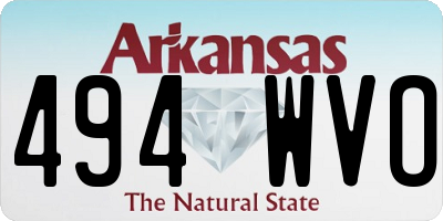 AR license plate 494WVO