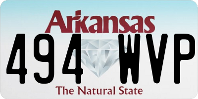 AR license plate 494WVP