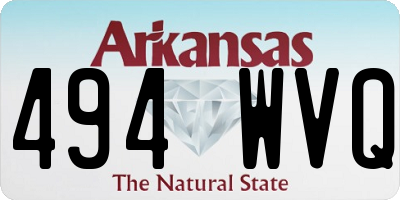 AR license plate 494WVQ
