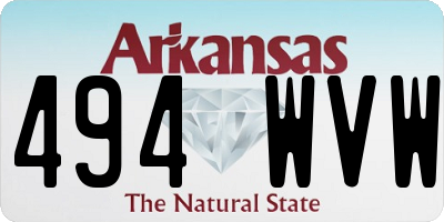 AR license plate 494WVW