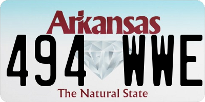 AR license plate 494WWE