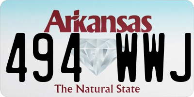 AR license plate 494WWJ