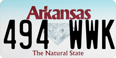 AR license plate 494WWK