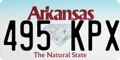 AR license plate 495KPX