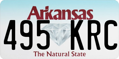 AR license plate 495KRC