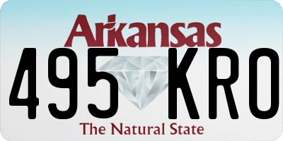 AR license plate 495KRO
