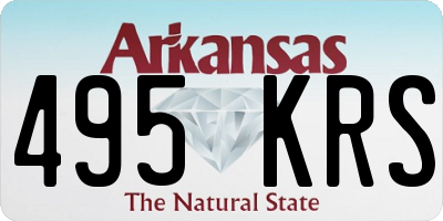 AR license plate 495KRS