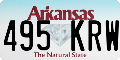AR license plate 495KRW
